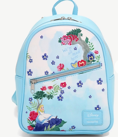 NWT Loungefly Alice in Wonderland Mini Backpack - Picture 1 of 7